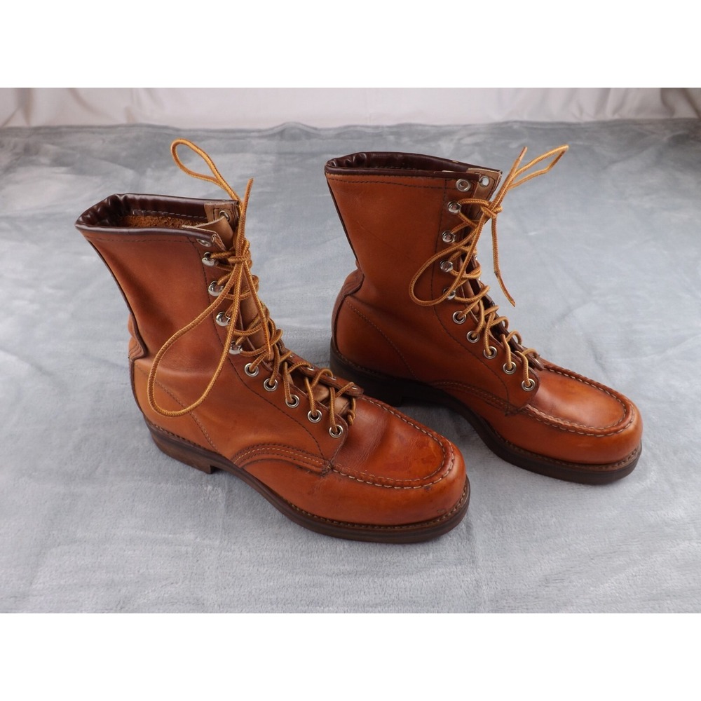Red Wing Boots‎ 1978 Vintage Women's Sz 9 Men's Sz 7 Leather Made in USA Hunting